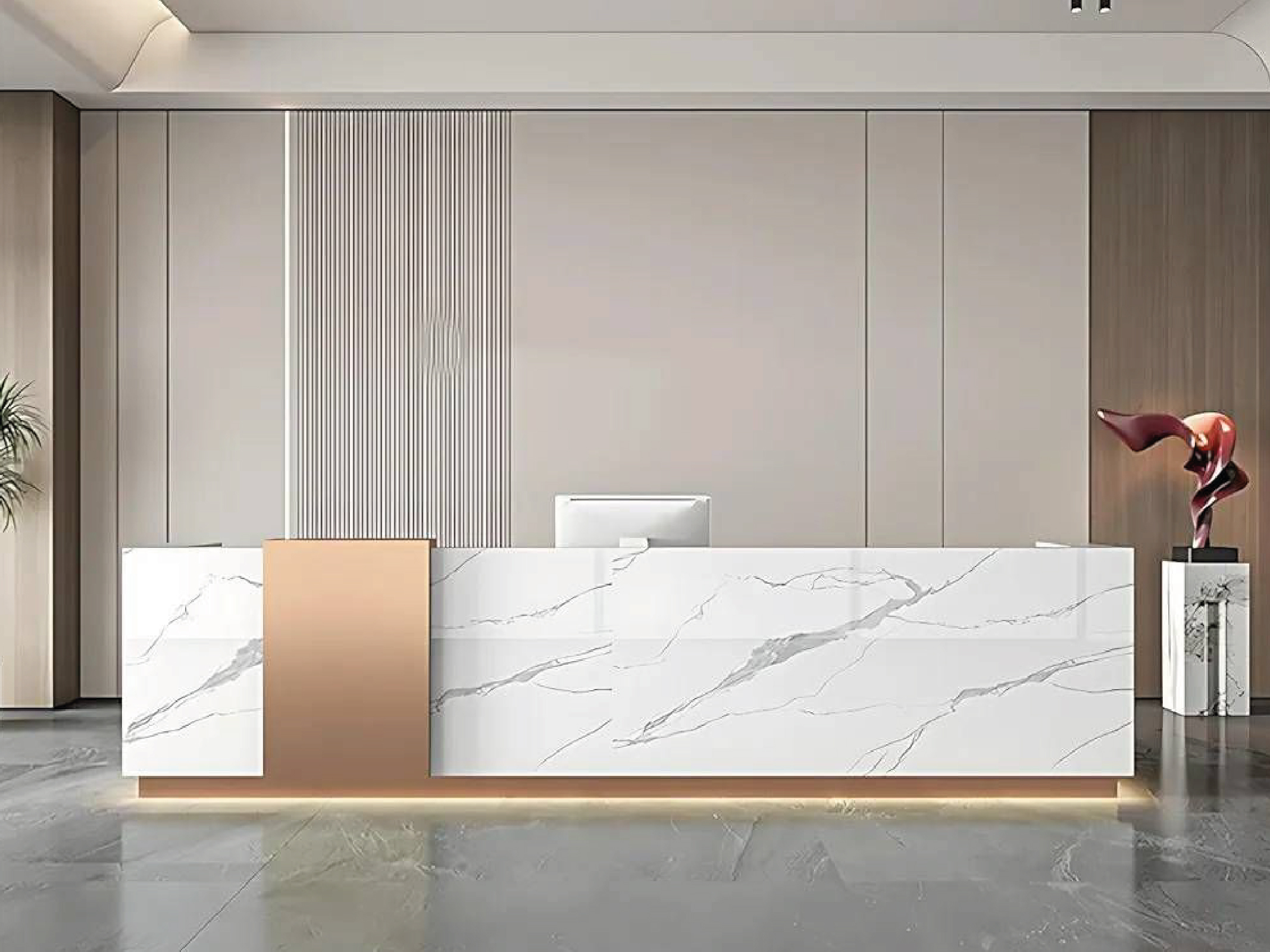 Epoxy floor surface