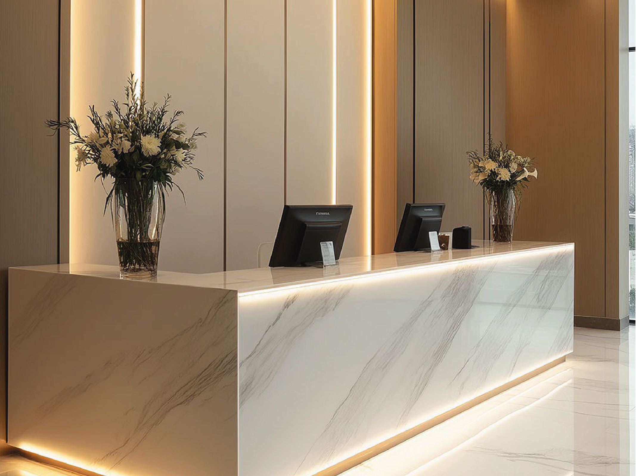 Reception desk design