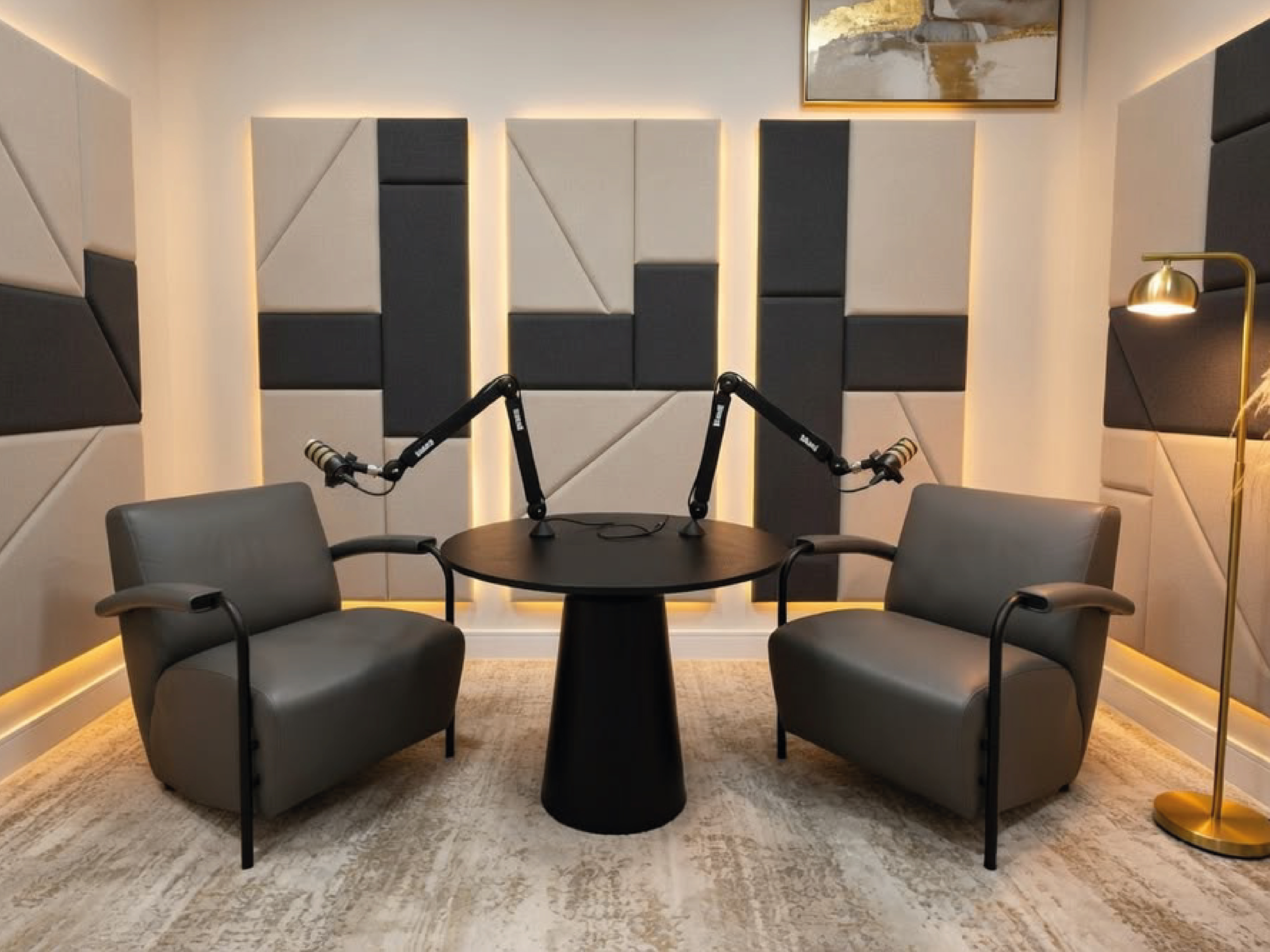 Studio wall decorative finish